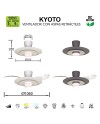 KYOTO * PLAFÓN / VENTILADOR  - BLANCO